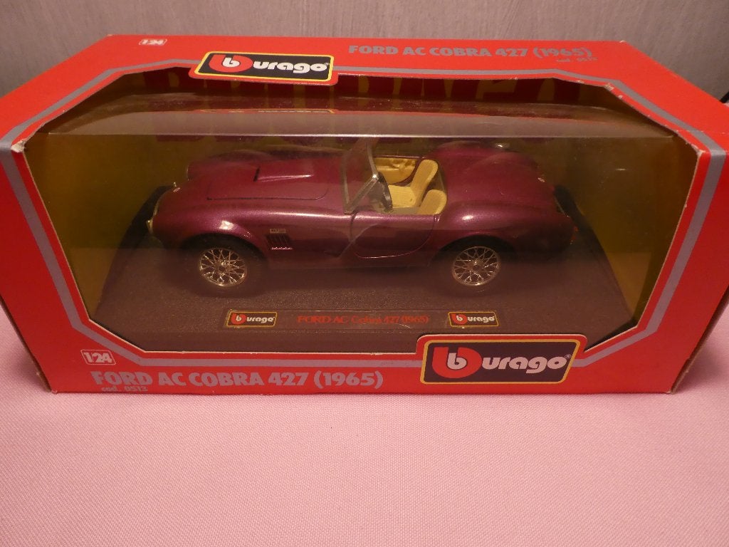 Burago - Ford AC Cobra 427 (1965), Hobby & Loisirs créatifs, Voitures miniatures | 1:24, Comme neuf, Voiture, Burago, Enlèvement