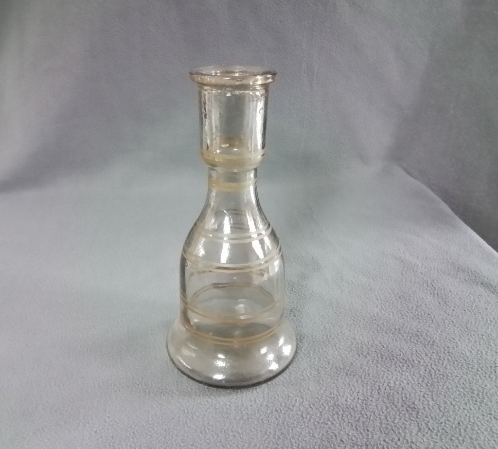 Een leuke vintage glazen vaas: 26 cm hoog, Ophalen of Verzenden, Gebruikt, Glas