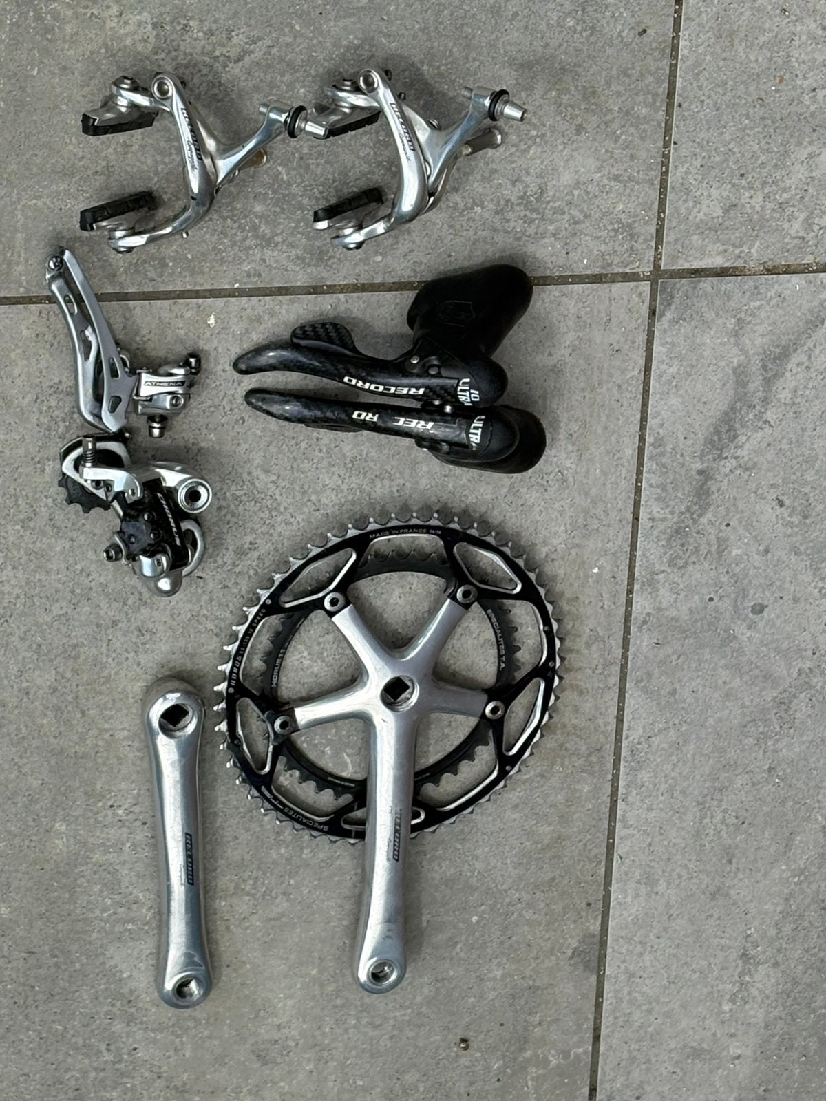 Campagnolo record groepset, Fietsen en Brommers, Fietsonderdelen, Ophalen of Verzenden, Zo goed als nieuw
