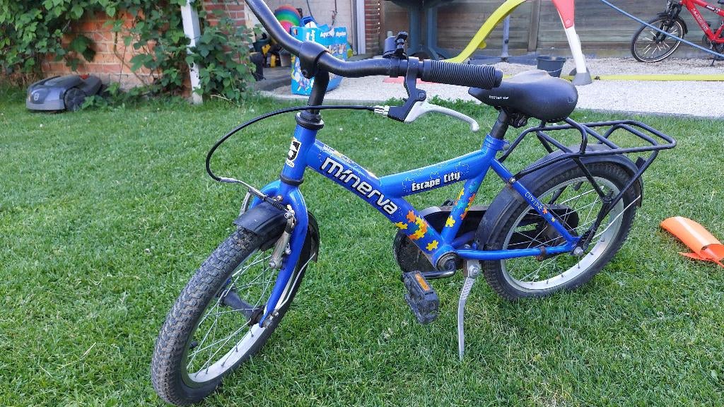 Kinderfiets 16 inch, Ophalen, Terugtraprem, Minerva, 16 tot 20 inch