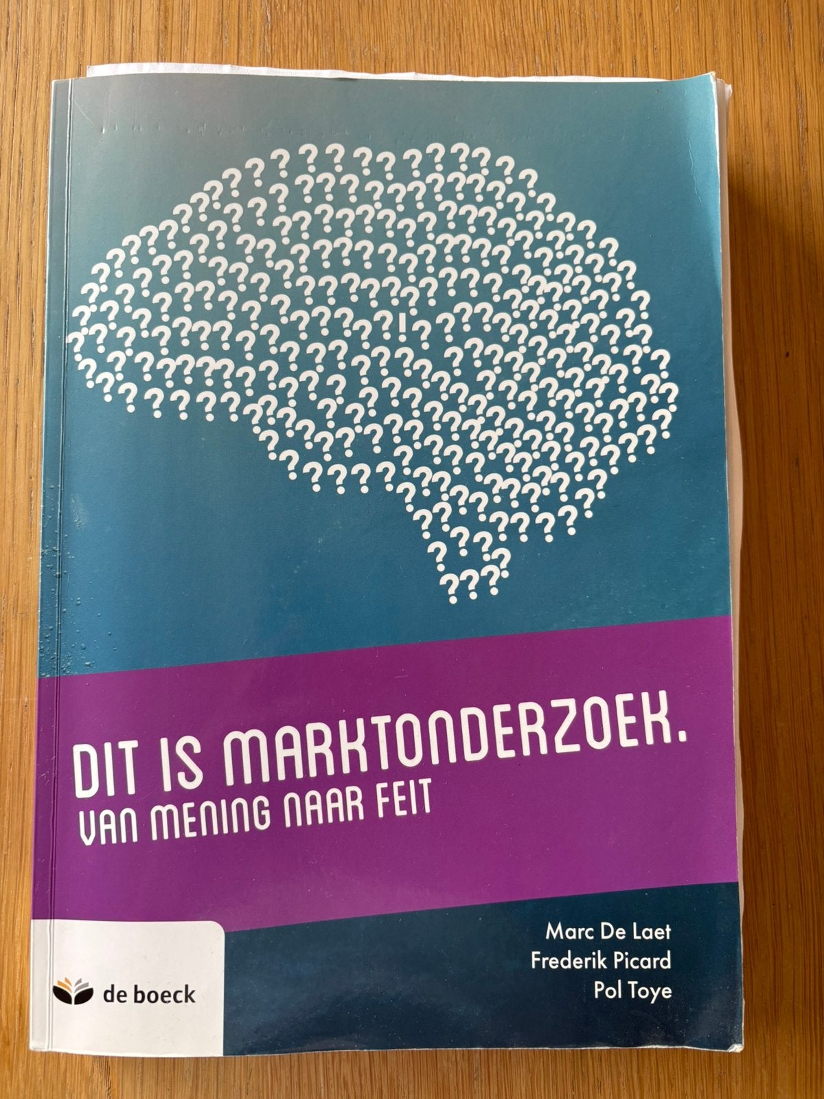 Dit is marktonderzoek, Enlèvement ou Envoi, Comme neuf