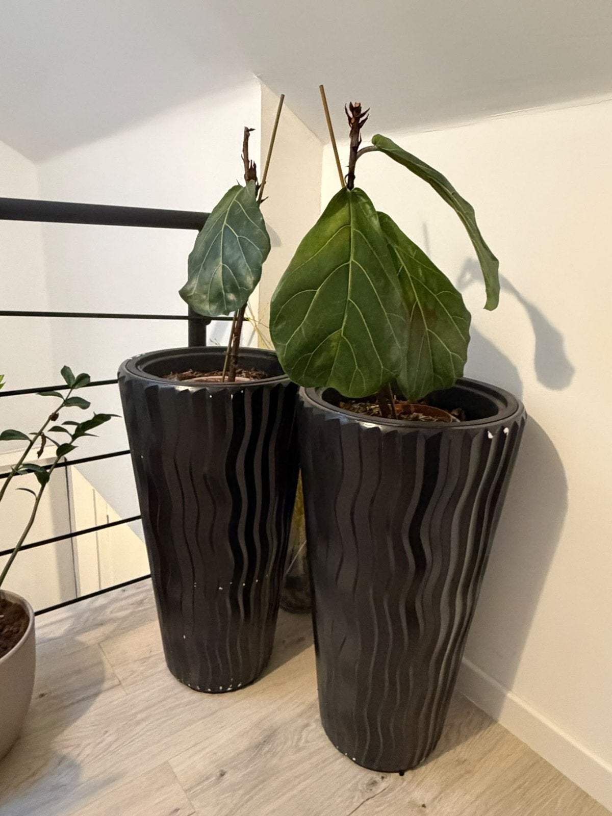 Kunstof bloembakken, Tuin en Terras, Ophalen, Zo goed als nieuw