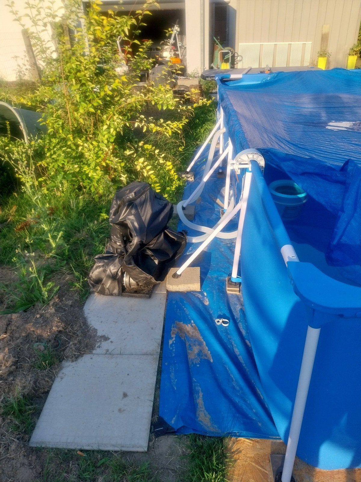 Compleet zwembad met zandfilter, Tuin en Terras, Ophalen