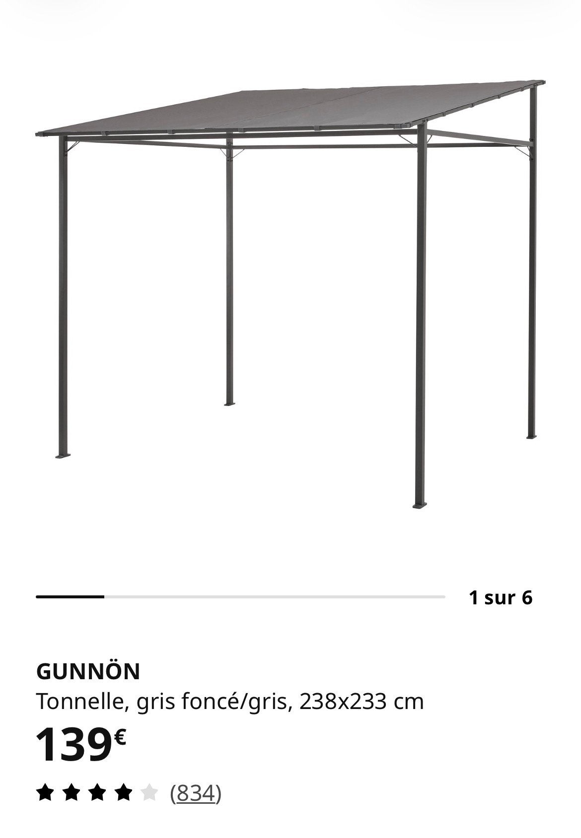 Tonnelle, Enlèvement, Utilisé