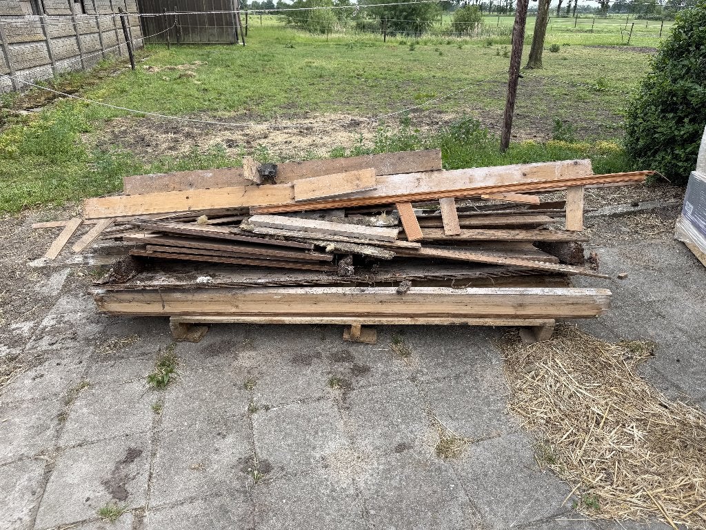 hout gratis, Minder dan 3 m³, Ophalen, Overige houtsoorten