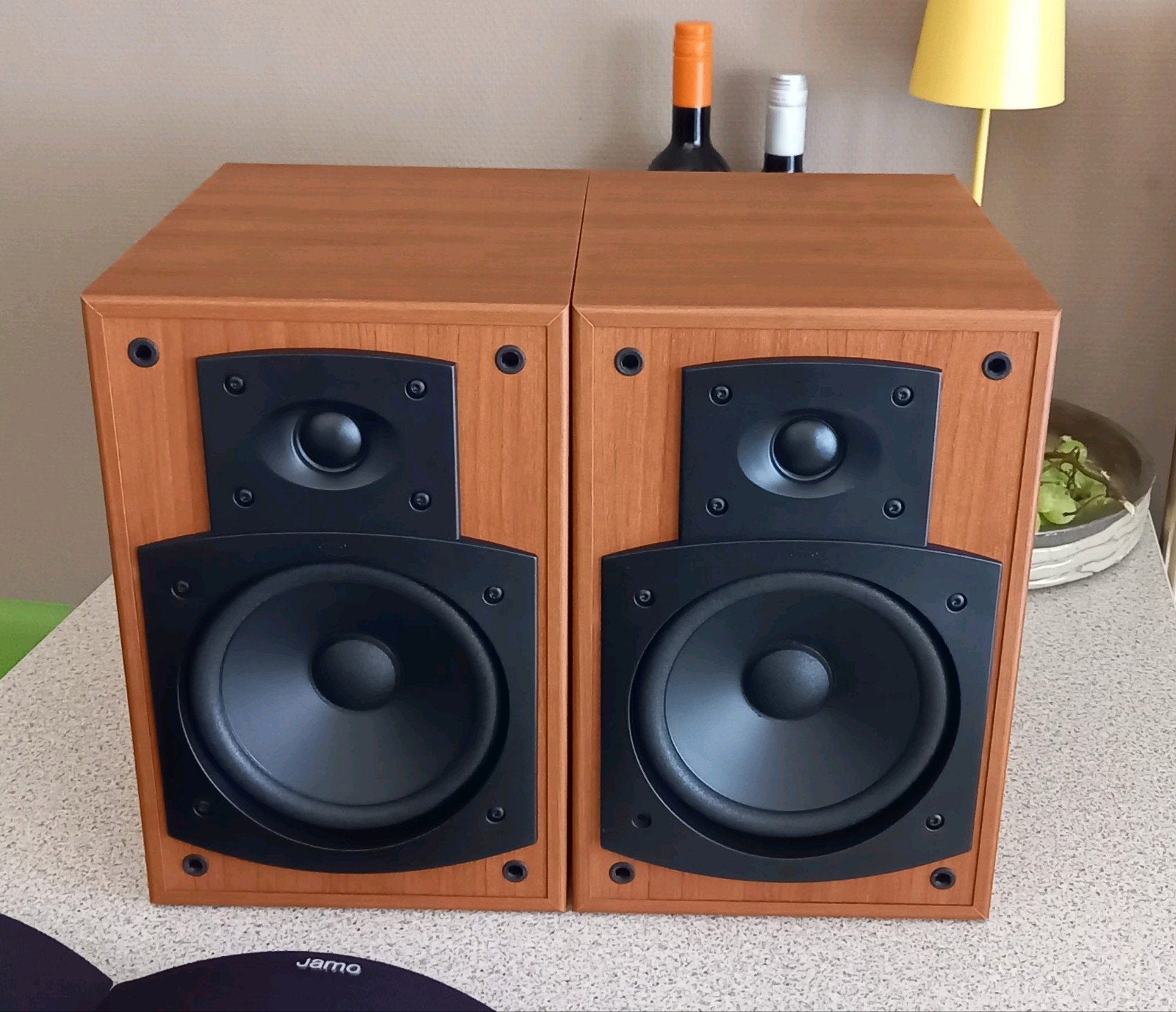 jamo e530 boekenplank luidsprekers, Audio, Tv en Foto, Luidsprekerboxen, Ophalen of Verzenden, Zo goed als nieuw, 60 tot 120 watt