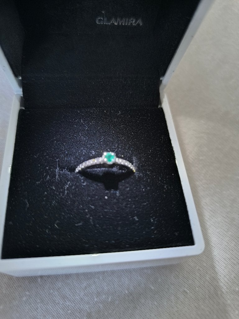 Bague avec émeraude, Neuf, 20 ou plus grands, Vert, Enlèvement
