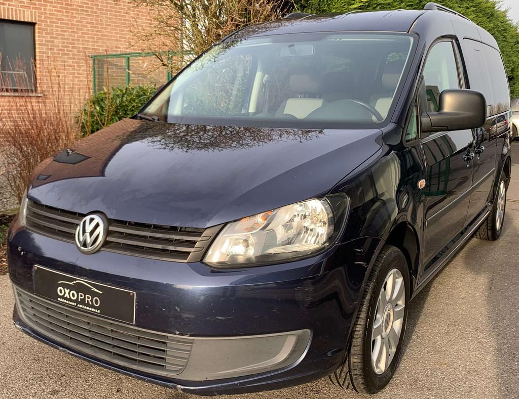 Volkswagen Caddy Maxi 1.6TDI / 7 PLACES / Clim Auto / Radar, Auto's, Voorwielaandrijving, Stof, Gebruikt, 4 cilinders