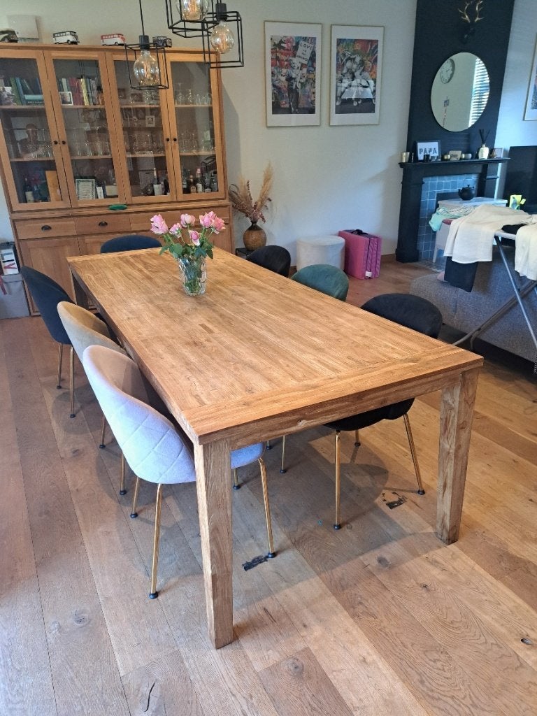 table à manger, 100 à 150 cm, Enlèvement, Autres essences de bois, 200 cm ou plus