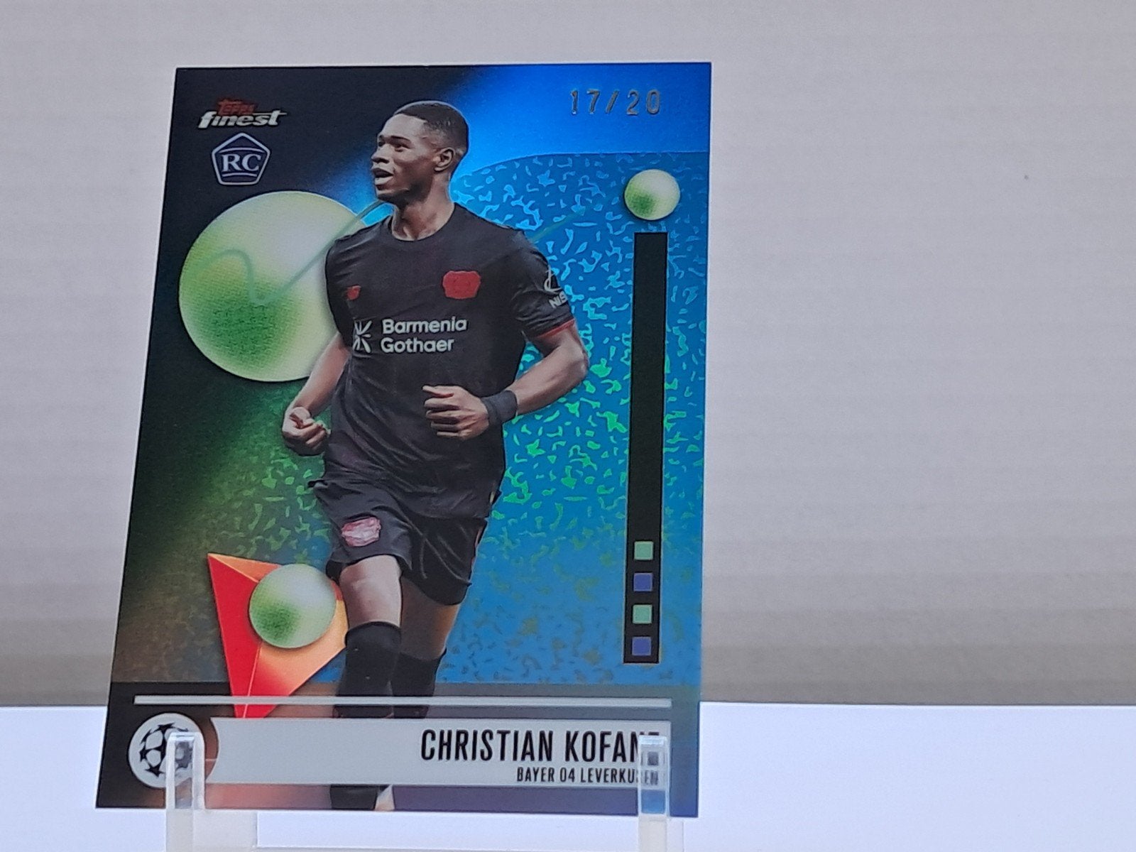 Topps Finest RC Christian Kofane numbered 17/20, Hobby en Vrije tijd, Verzamelkaartspellen | Overige, Ophalen of Verzenden, Zo goed als nieuw