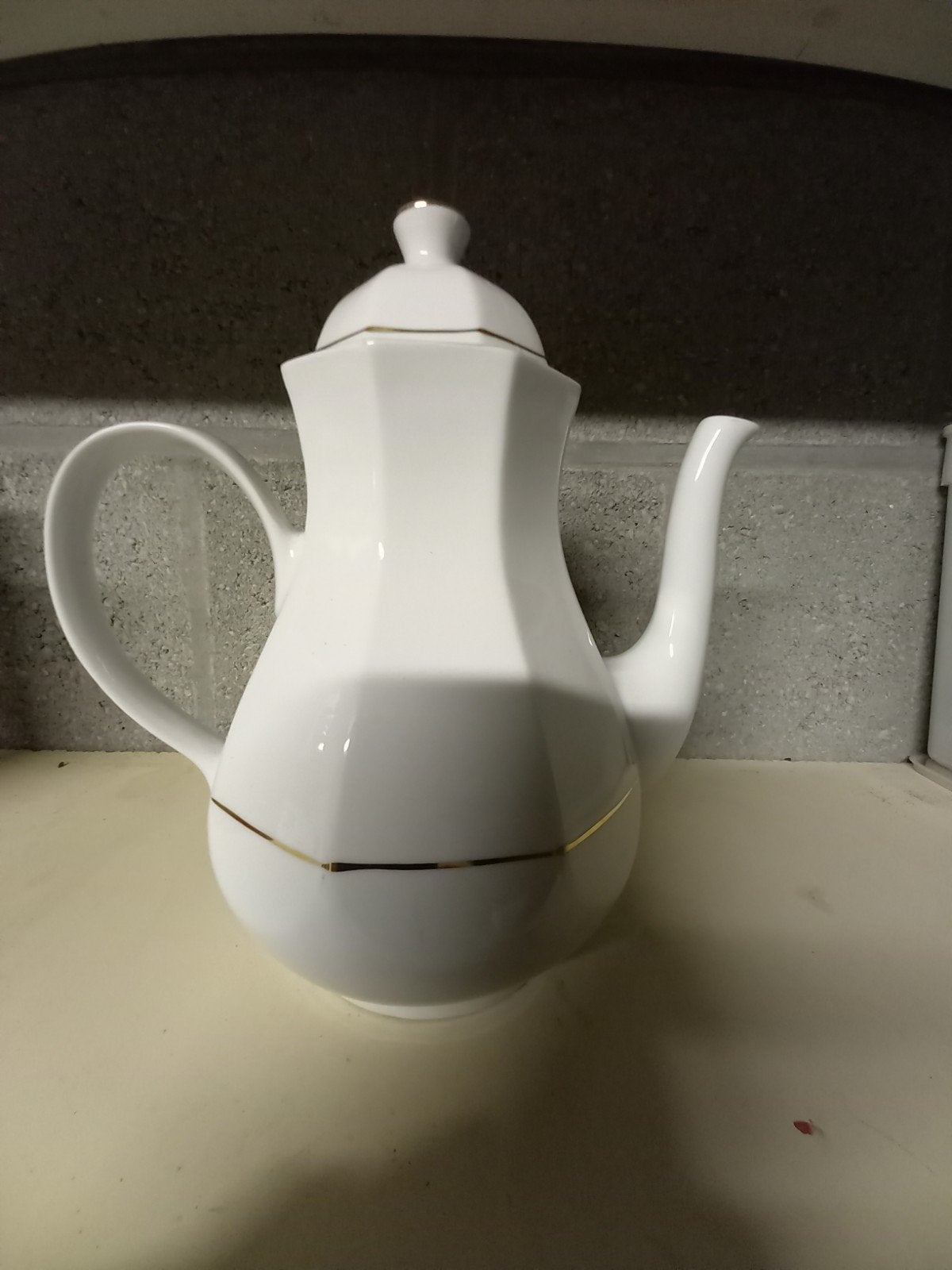 witte koffiepot, Antiek en Kunst, Ophalen of Verzenden