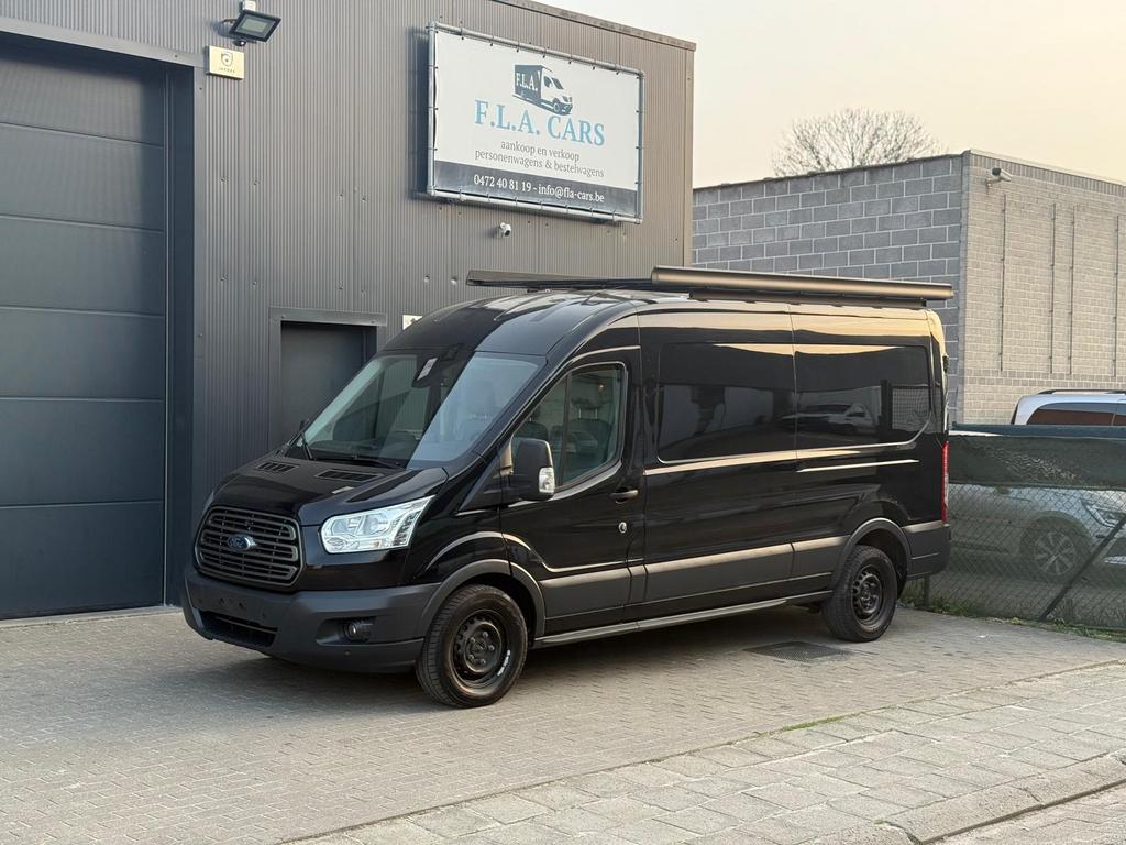 FORD TRANSIT AUTOMAAT BJ2019 EURO6B BAGAGEDRAGER AIRCO  FULL, Euro 6, 4 cilinders, Zwart, Diesel