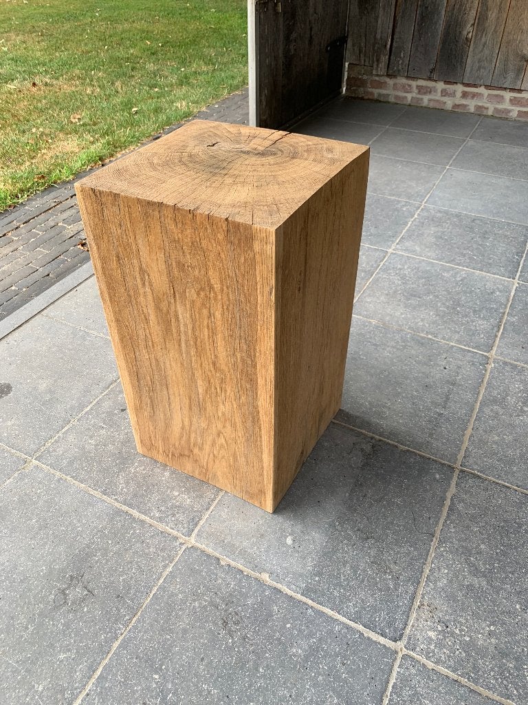 Houten Console - Eik - Hoogte 60 cm, Huis en Inrichting, Ophalen, Gebruikt