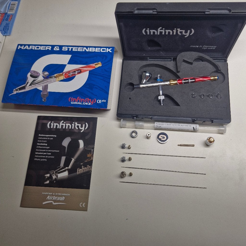 Giraldez harder steenbeck airbrush MKI infinity incl extra, Ophalen of Verzenden, Gebruikt, Warhammer