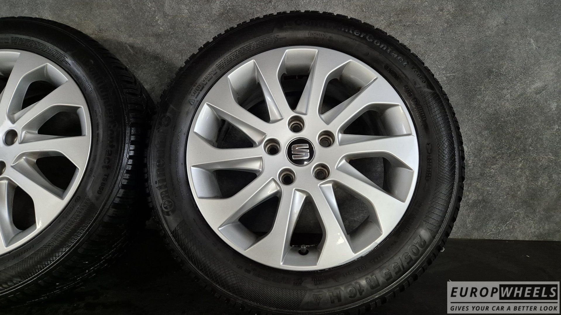 16 inch Seat Leon Audi A3  Golf 7 8 Winterbanden 205 55, Gebruikt, -, Banden en Velgen, -
