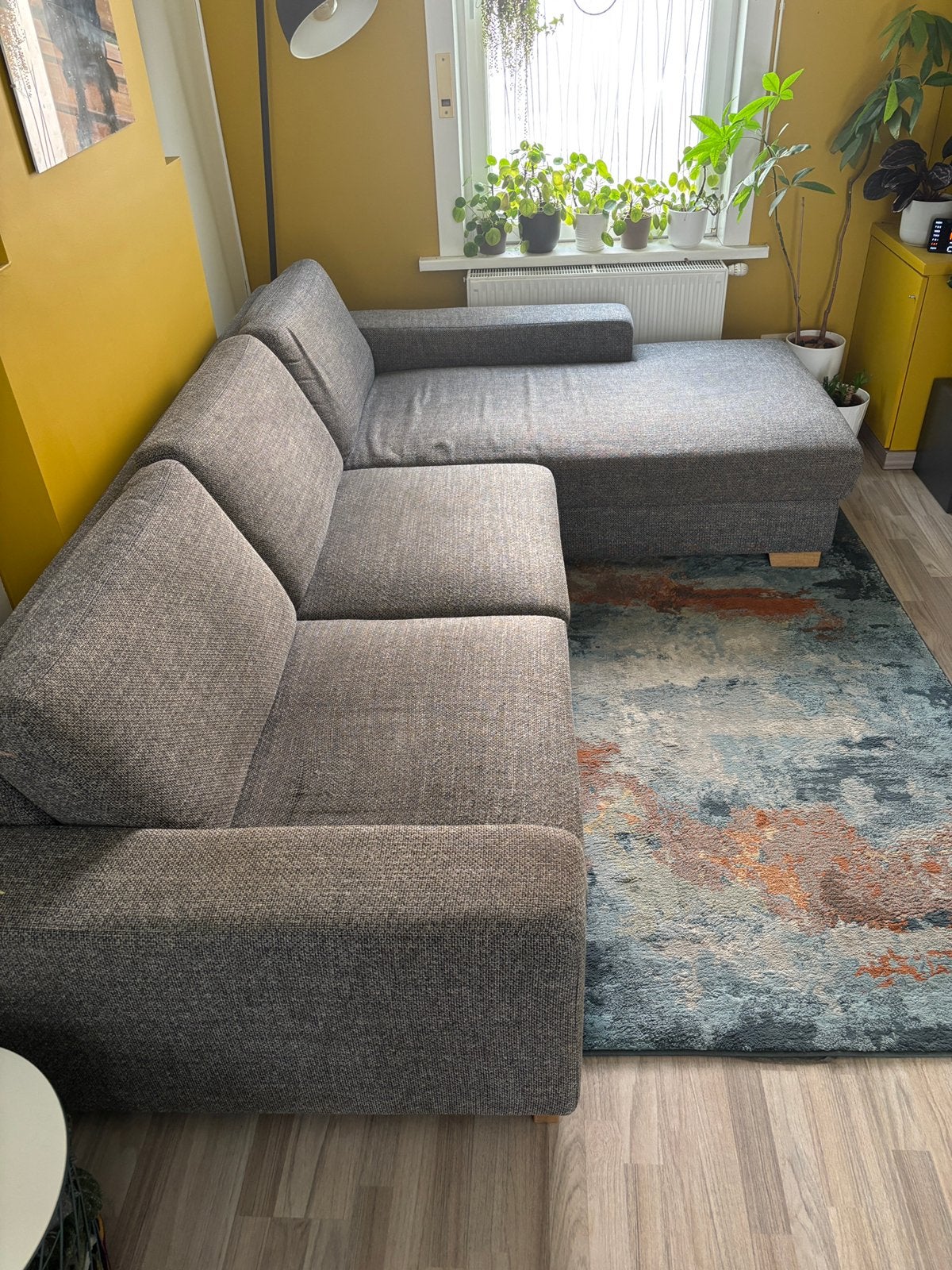 3-zit met chaise longue IKEA, Enlèvement, Utilisé, Trois personnes