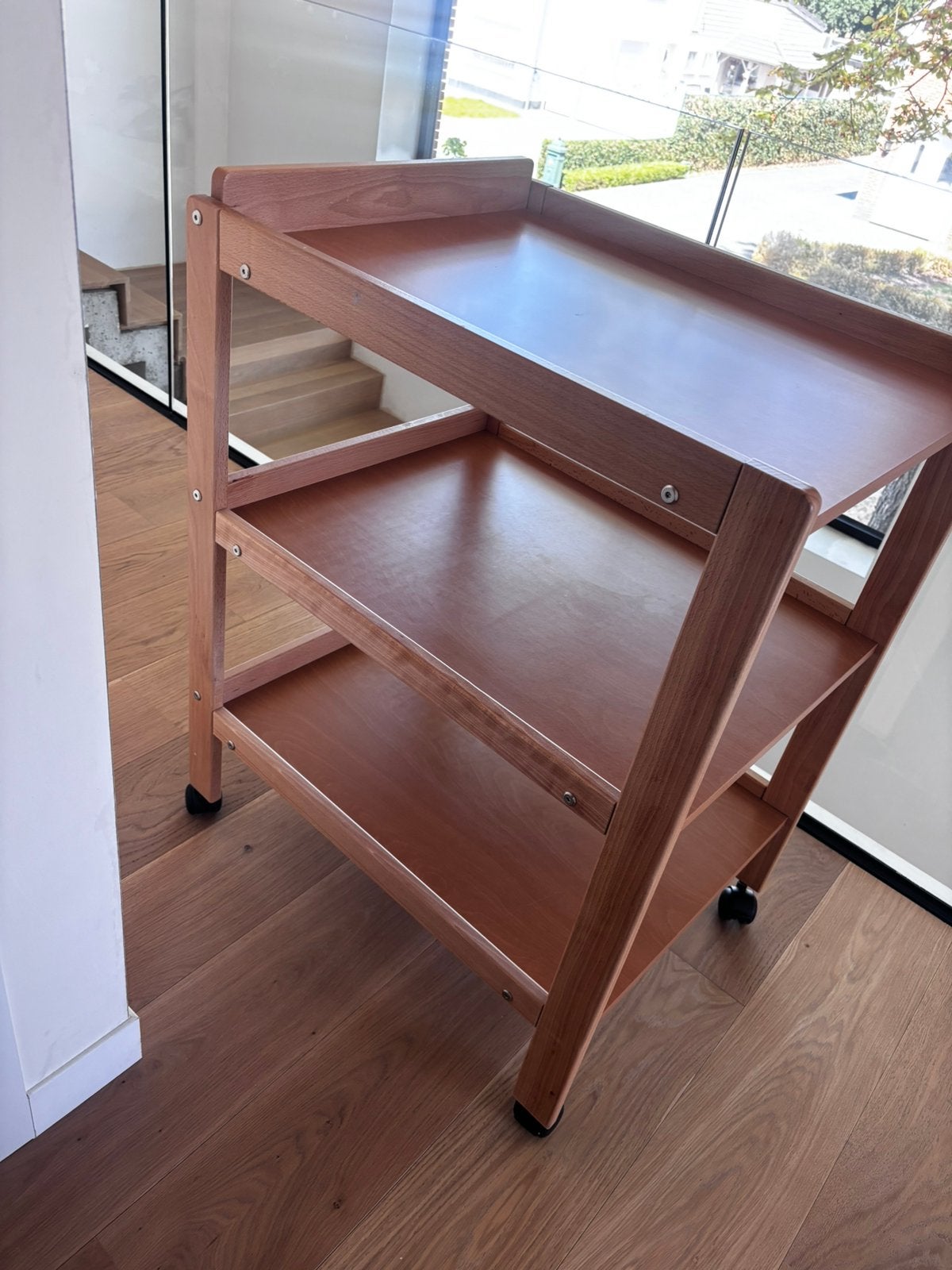 Luiertafel met wieltjes, Huis en Inrichting, Tafels | Sidetables, Ophalen, Gebruikt