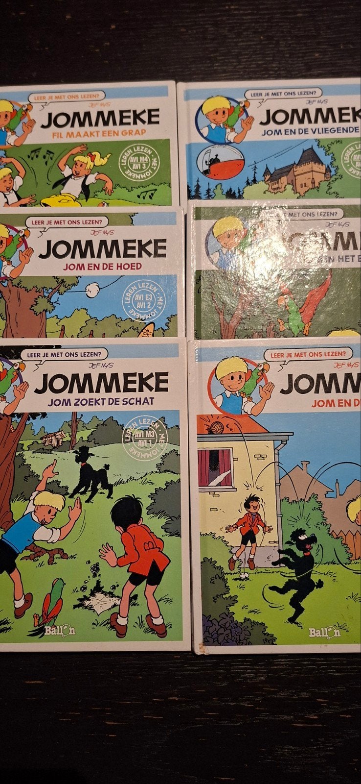 6 Hardcover boekjes van Jommeke, Meerdere stripboeken, Ophalen, Zo goed als nieuw