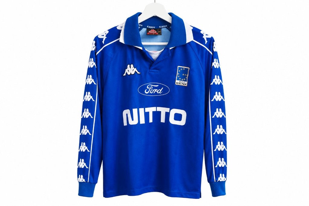 Chemise rétro KRC Genk 1999 - 2000, Vêtements | Hommes, T-shirts, Kappa, Enlèvement ou Envoi, Bleu, Taille 52/54 (L)