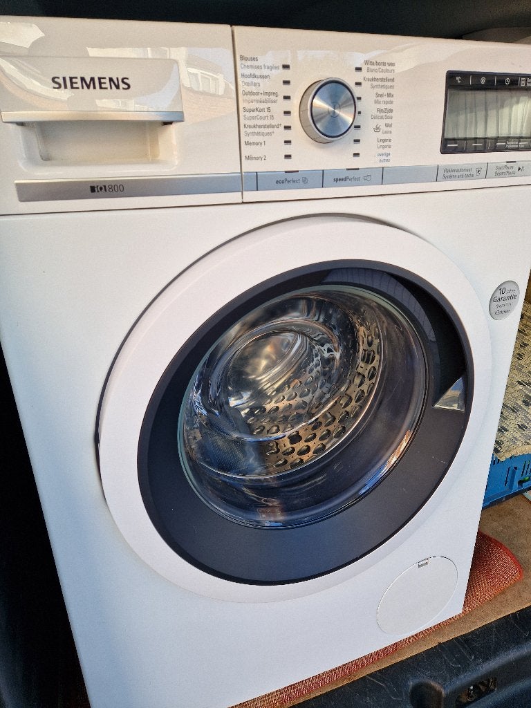 Siemens 9kg A+++ wasmachine. 1600tr. Iq800, Ophalen, Zo goed als nieuw, Voorlader