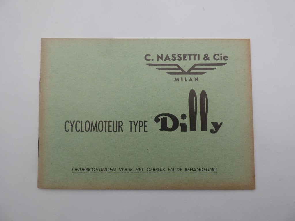 NASSETTI DILLY BEDIENINGS- EN ONDERHOUDSBOEKJE, Fietsen en Brommers, Ophalen of Verzenden, Zo goed als nieuw