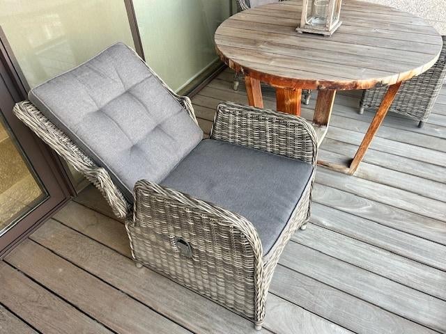 Terrastafel + 2 lig zetels speciale prijs, Tuin en Terras, Tuinsets en Loungesets, Hardhout, Ophalen