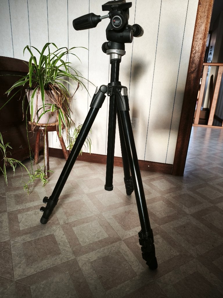 Manfrotto statief, Audio, Tv en Foto, Fotografie | Statieven en Balhoofden, Zo goed als nieuw, 175 cm of meer, Manfrotto, Flexibele poten