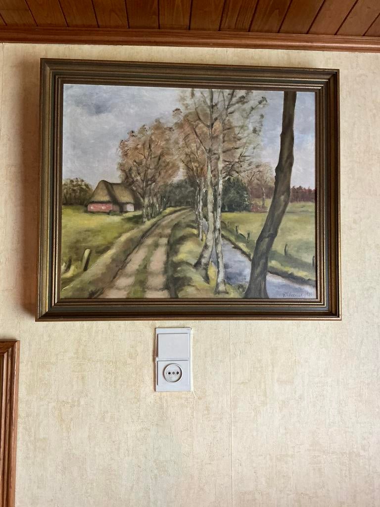 Schilderij op doek geschilderd perfecte staat, Ophalen