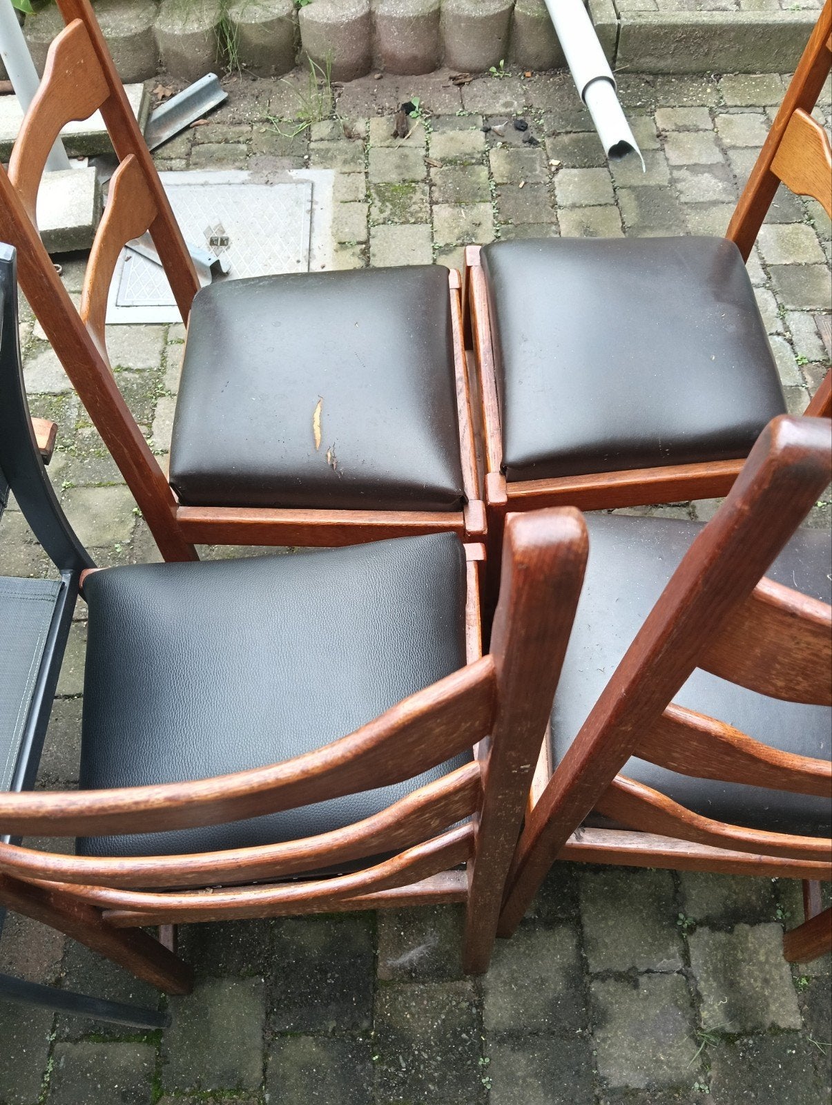 gratis stoelen snel afhalen, Ophalen, Gebruikt, Bruin, Hout