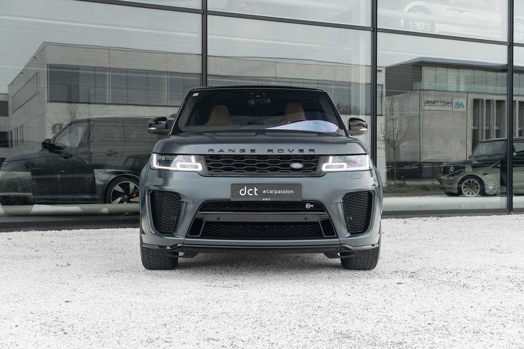 Land Rover Range Rover Sport SVR 5.0 V8 SV Matte Colour Pano, Auto's, Leder, 5 zetels, SUV of Terreinwagen, Zilver of Grijs