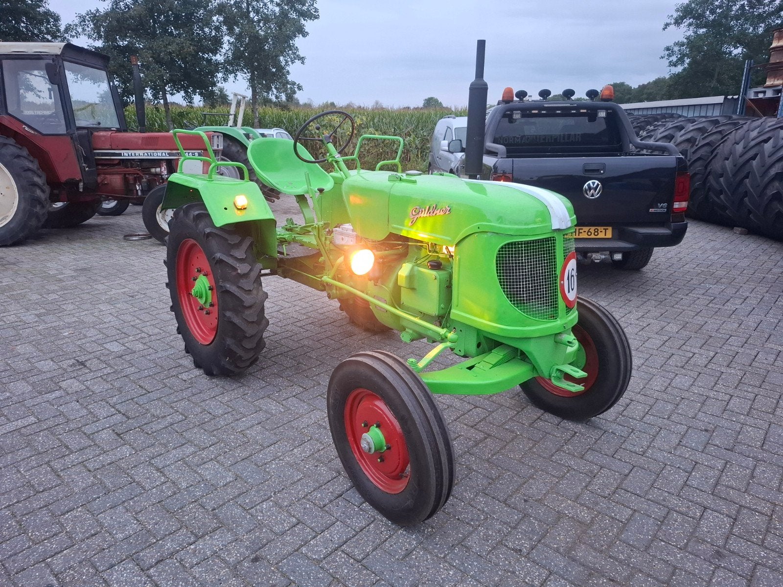 güldner ada 9 oldtimer trekker uit 1953 schuurvondst, Ophalen
