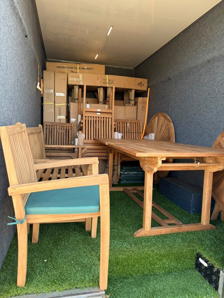 teak meubelen, Tuin en Terras, Ophalen, Bank, Teakhout, Nieuw