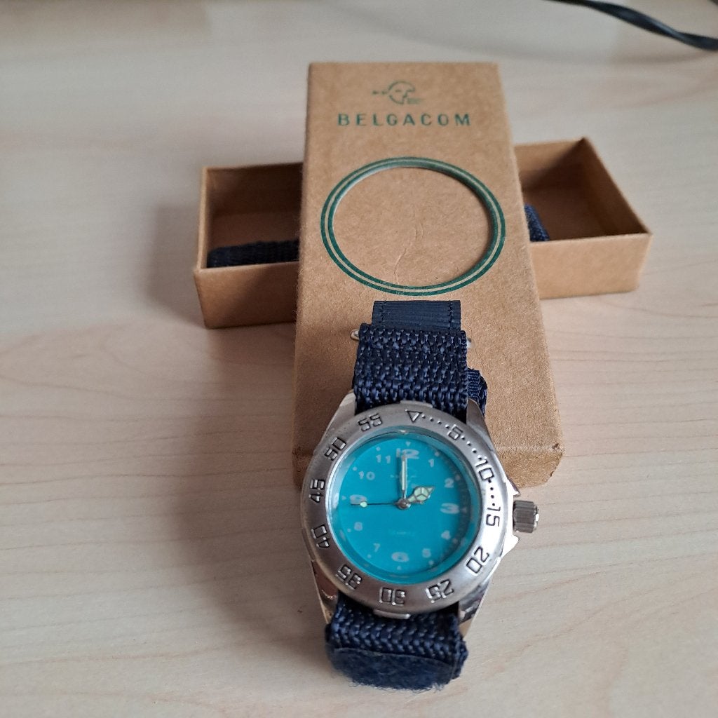 Montre collection Belgacom-pas d'envoi, Autres marques, Acier, Enlèvement, Synthétique