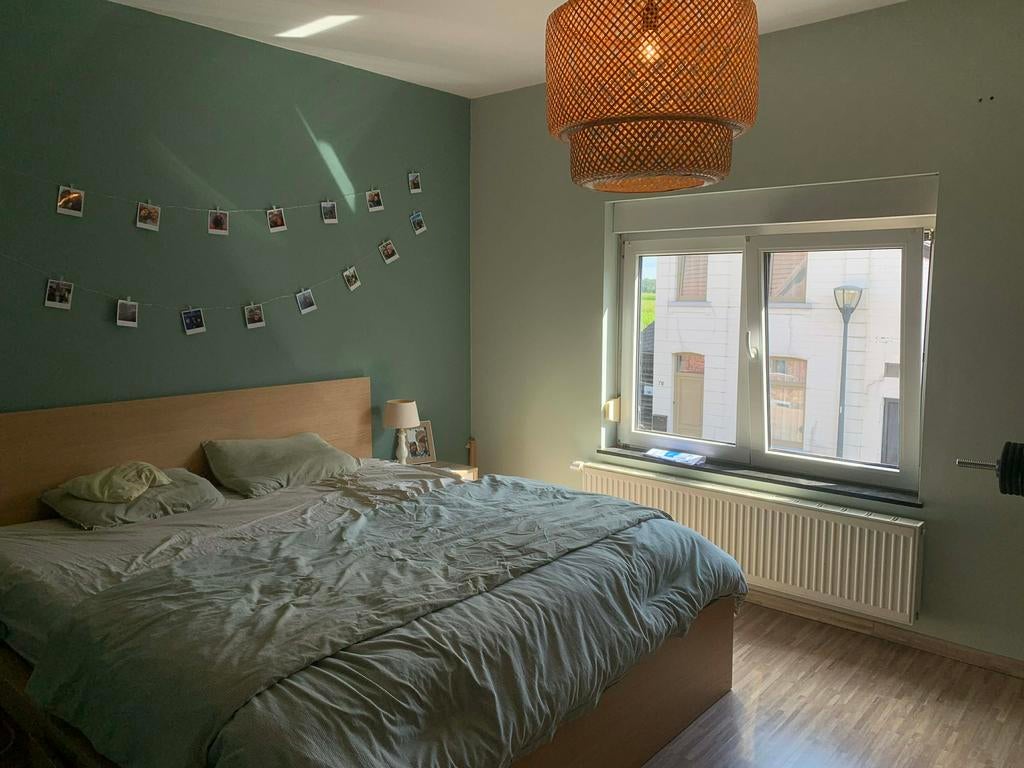 Lit Ikea Malm plaque chêne 180 X 200, Ophalen, Overige kleuren, Tweepersoons, Zo goed als nieuw