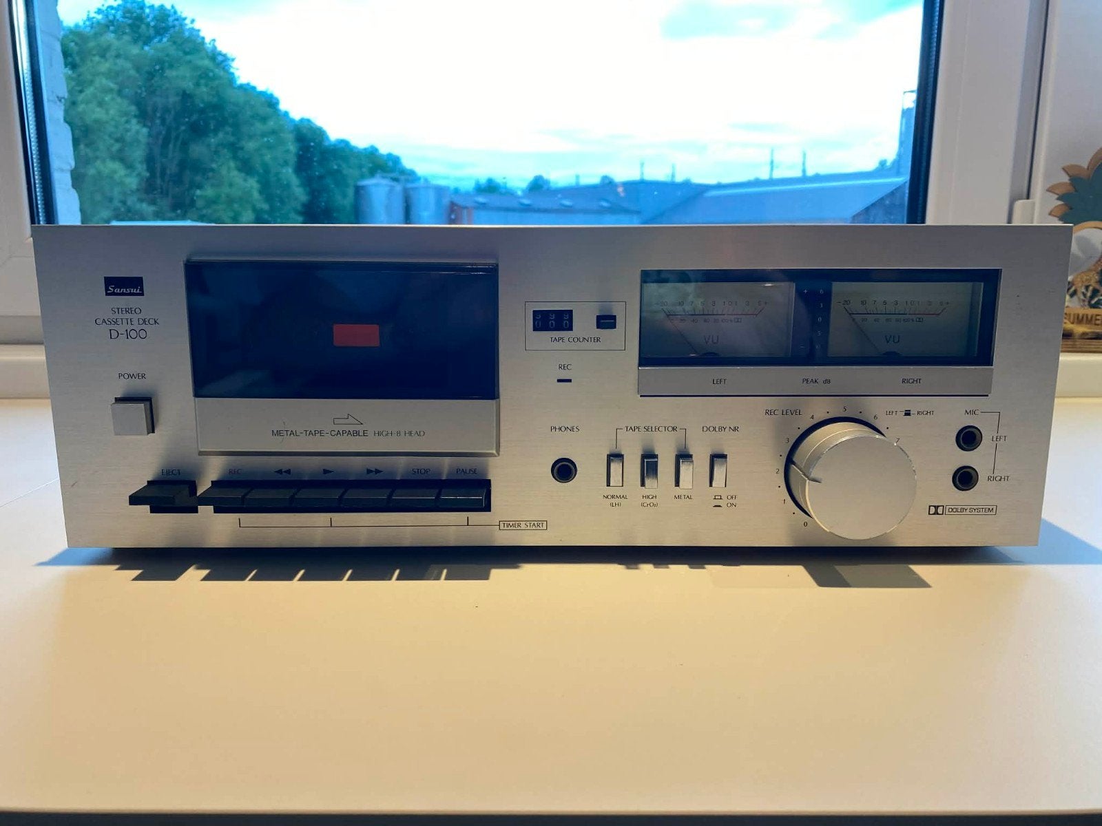 Platine Cassette Vintage Sansui D-100 (Années 80), Enlèvement
