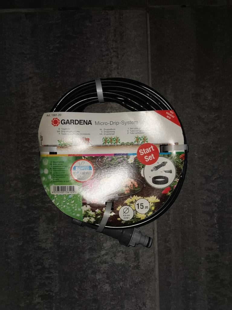 Gardena bovengrondse druppelbuis, Tuin en Terras, Ophalen, Nieuw, Overige soorten, Gardena