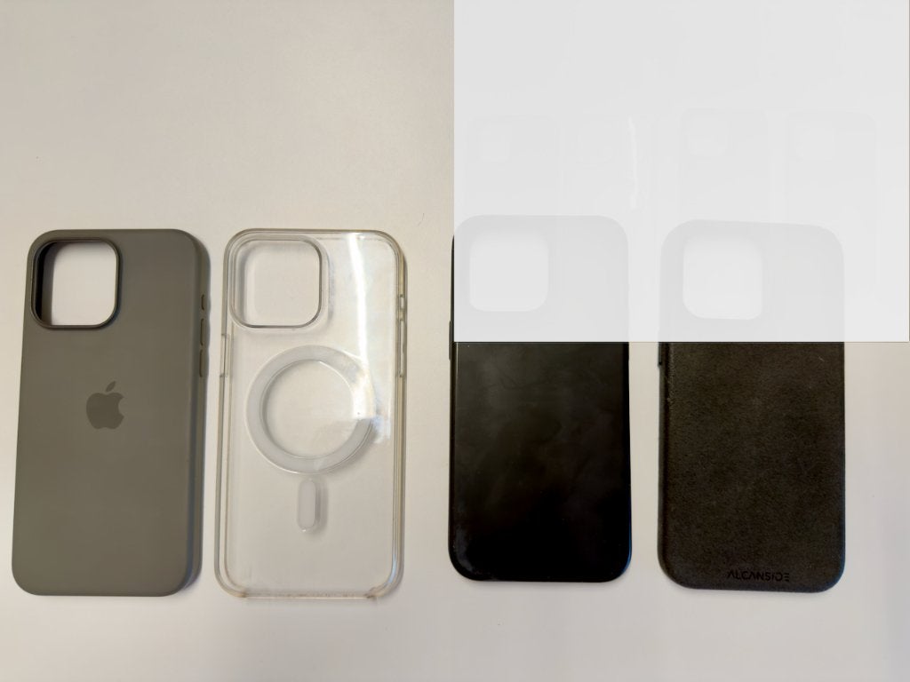 4 hoesjes back cover voor iPhone 15 pro max, Noir, Protection intégrale, Comme neuf, Enlèvement