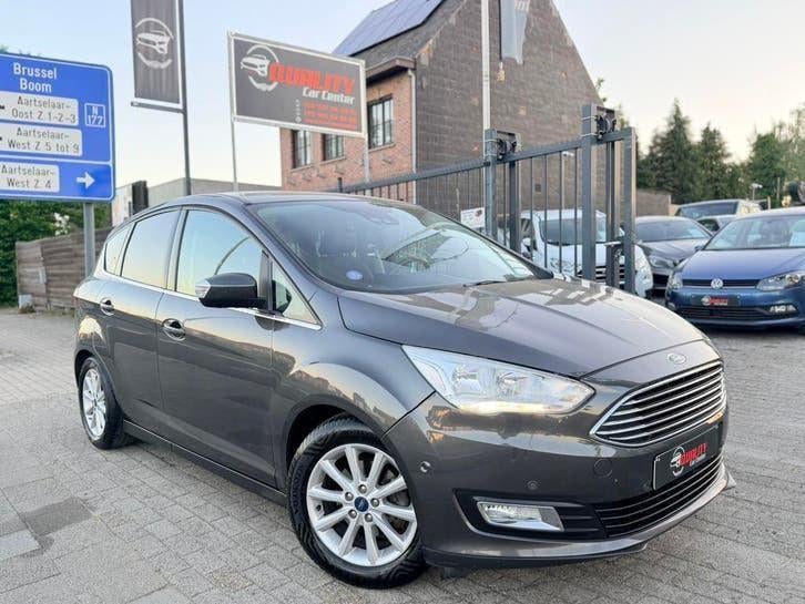 Ford C-Max Titanium Facelift 2016 133dkm 125pk Benzine FULL, Voorwielaandrijving, Monovolume, Euro 6, Leder en Stof