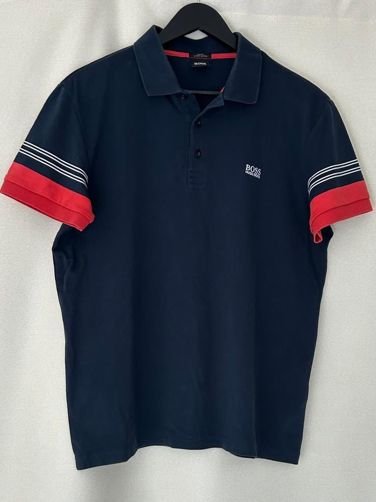 Polo Hugo Boss taille XL, Enlèvement ou Envoi, Porté, Taille 56/58 (XL), Bleu