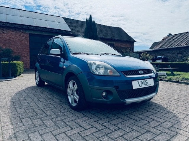 Ford Fiesta 1.4 Benzine * Garantie * Airco * Cross Country, Stof, Zwart, 4 cilinders, Blauw
