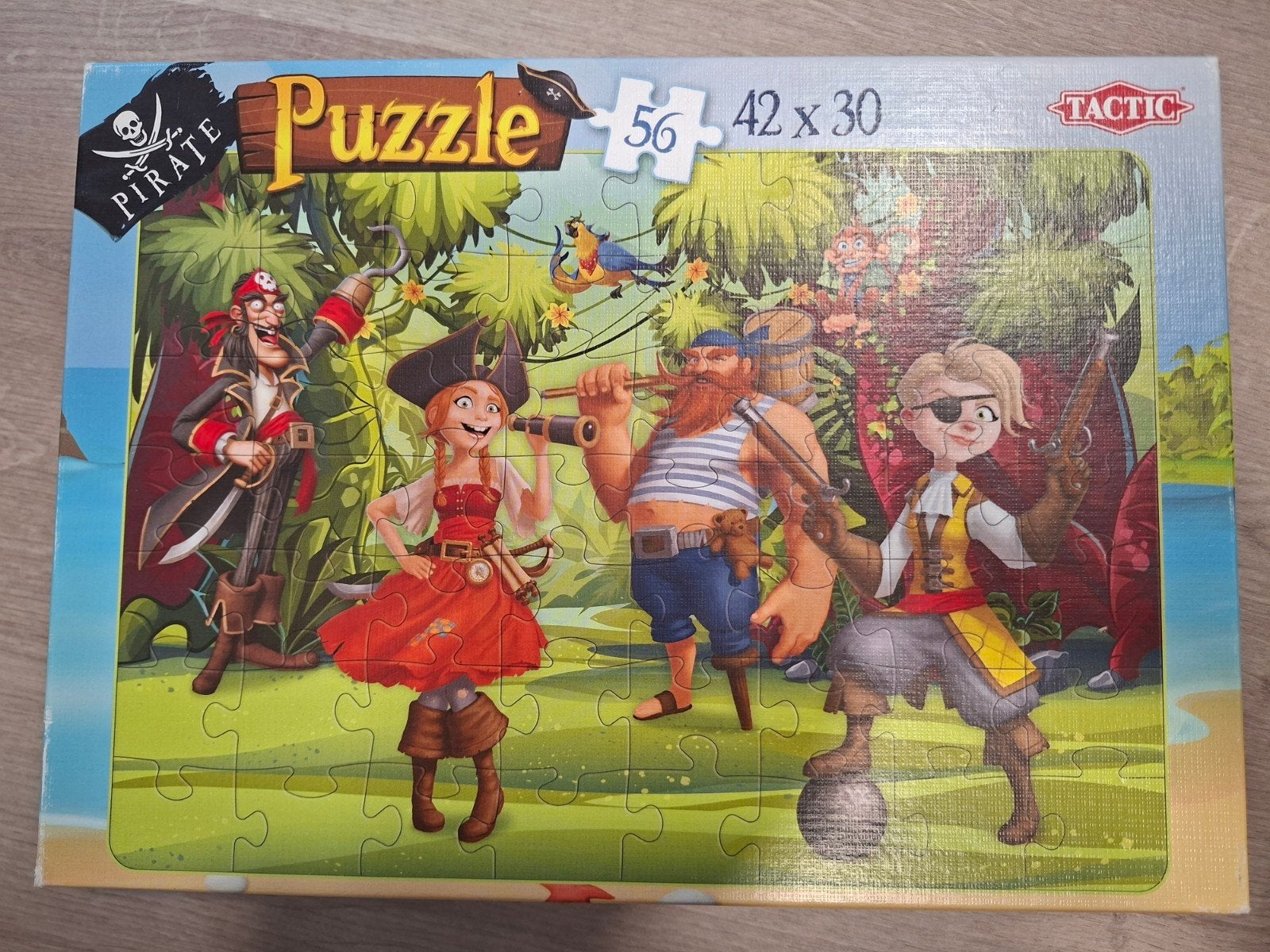 Puzzel Tactic piraten, Ophalen of Verzenden, Meer dan 50 stukjes