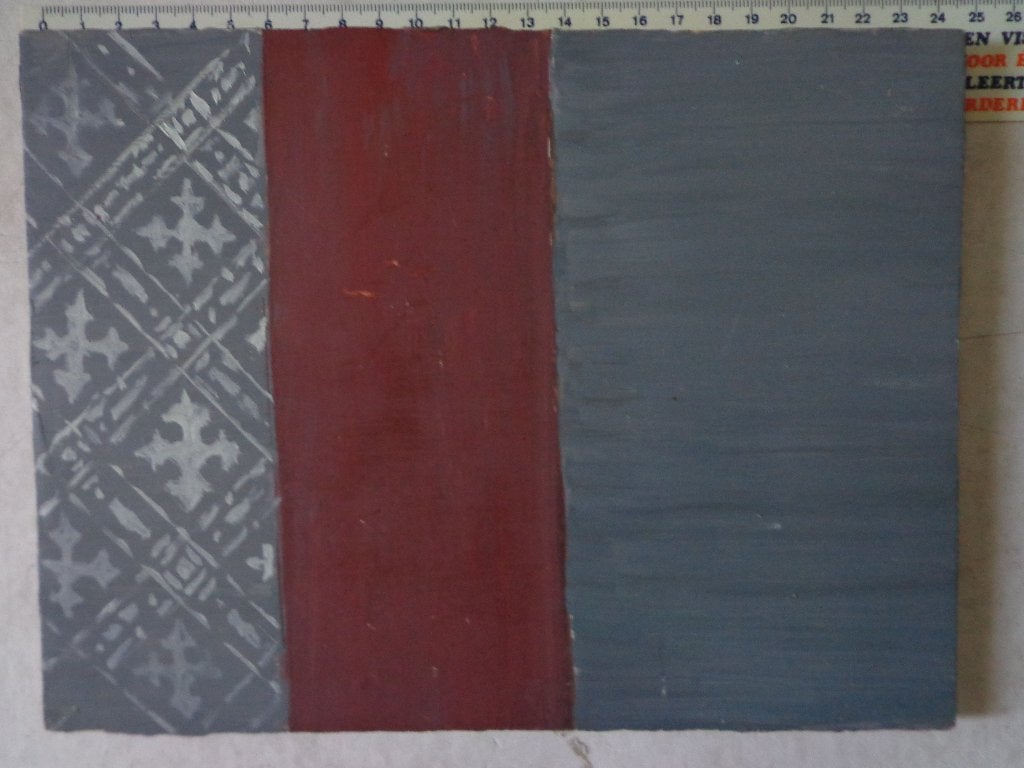 schilderij van Rik Soenen "Deur" (olie op paneel) uit 2011, Antiquités & Art, Art | Peinture | Moderne, Enlèvement ou Envoi, Bois