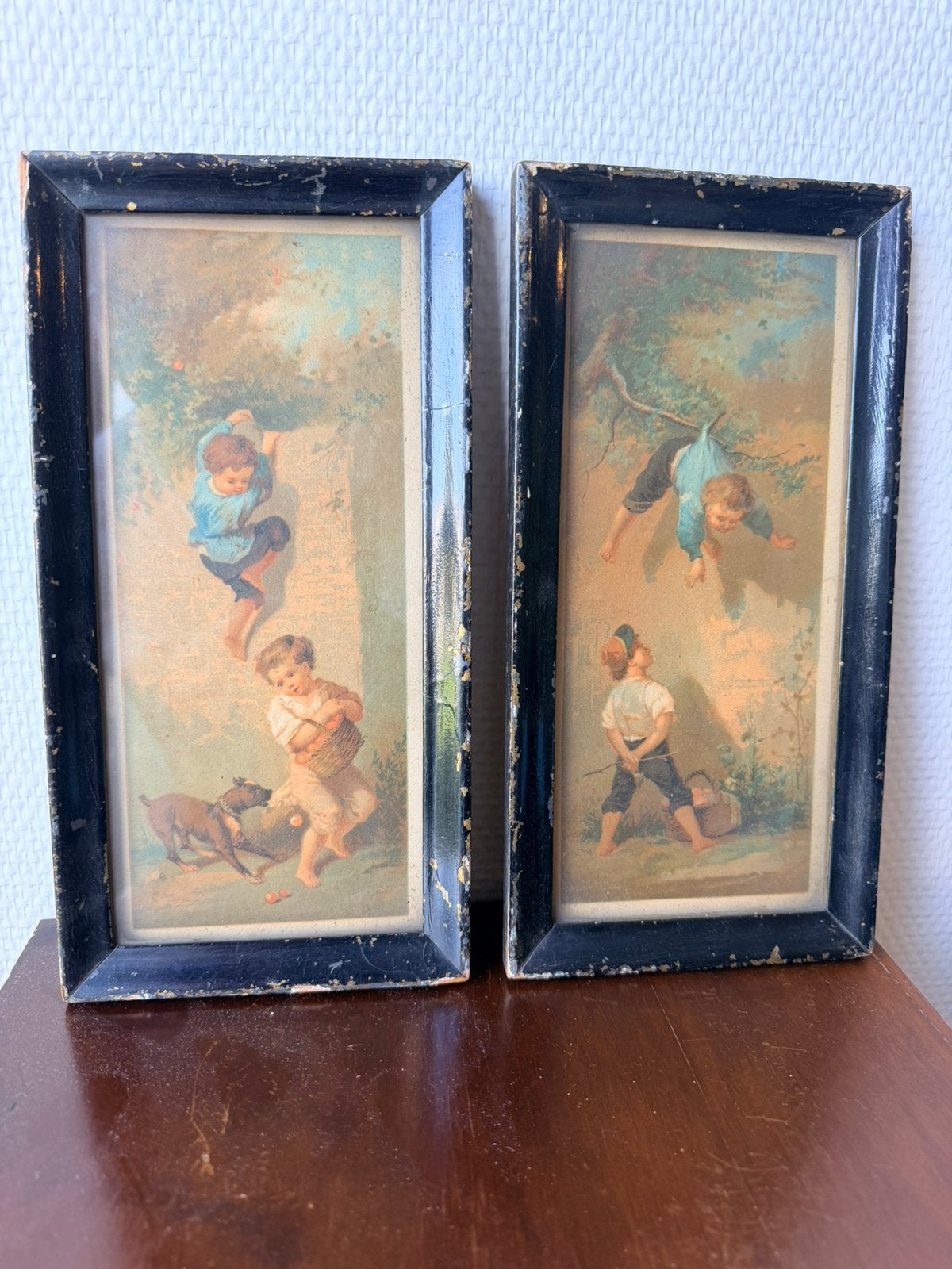 Couple de gravures anciennes vers 1900 - Excellent état, Enlèvement