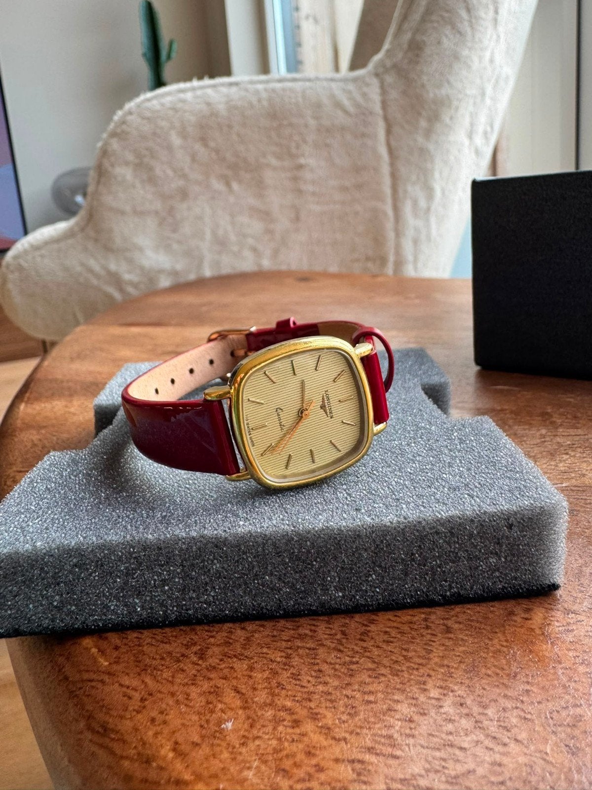 Longines Gold Dial 1970 Exclusief | Quartz |  vintage, Overige merken, Leer, Staal, Verzenden