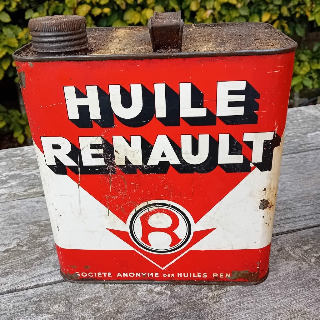Bidon d'huile Vintage Huile Renault 5L, Enlèvement ou Envoi, Utilisé