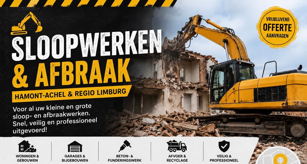 Sloopwerken & Afbraak – Regio Limburg / Hamont-Achel