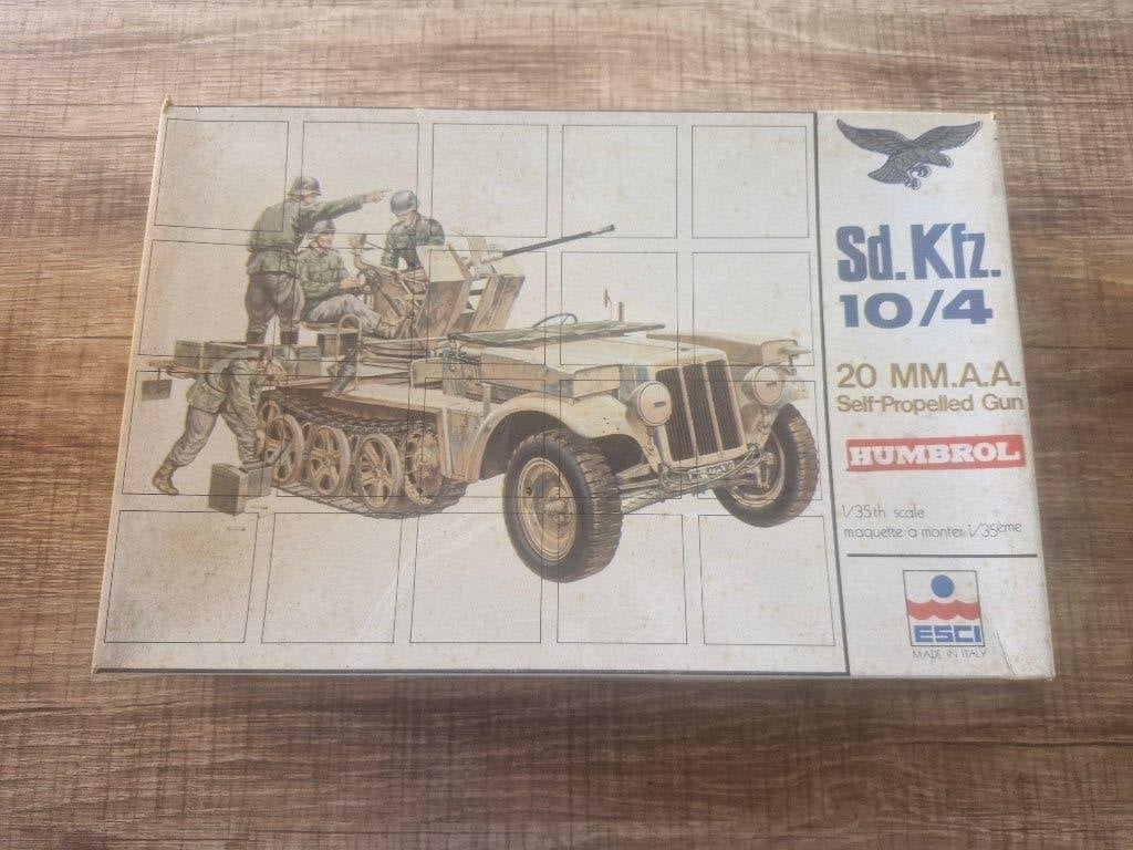 Esci 1/35 Sd.Kfz.10/4 20mm AA Self-Propelled Gun, Hobby en Vrije tijd, Modelbouw | Auto's en Voertuigen, Overige merken, 1:32 tot 1:50