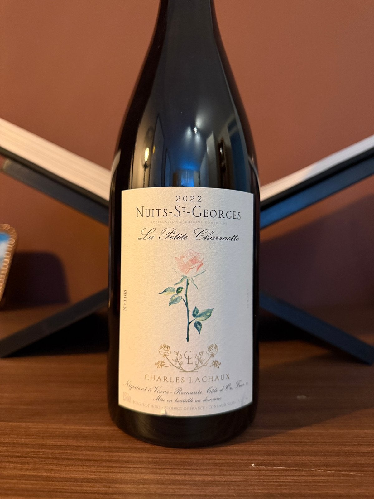 Charles Lachaux Nuits St Georges La Petite Charmotte 2022, Collections, Vins, Pleine, Comme neuf, Vin rouge, France