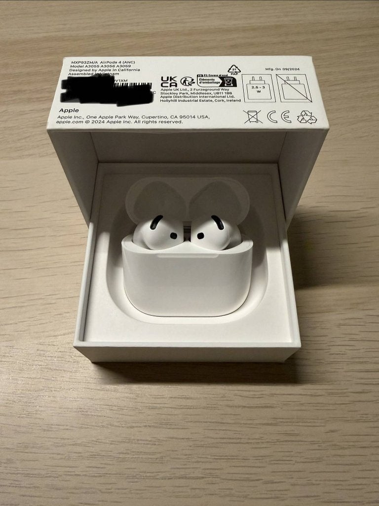 AirPods 4 ANC + factuur, Ophalen of Verzenden, Zo goed als nieuw, Bluetooth, Apple