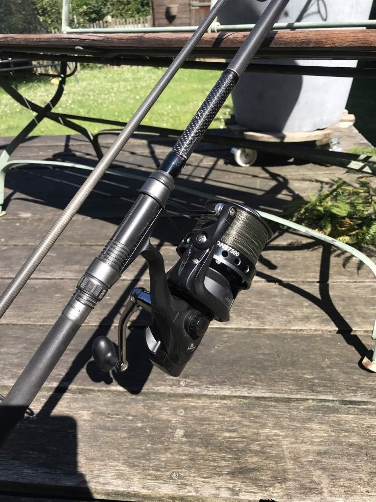 TX2 + Falcon 7500 karpervissen comboa, Ophalen of Verzenden, Zo goed als nieuw, Complete set